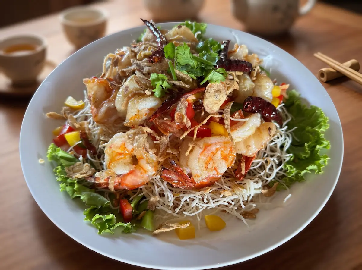 กุ้งใหญ่ราดซอสมะขาม