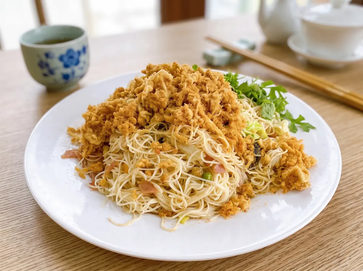 ผัดหมี่ฮ่องกงทรงเครื่อง
